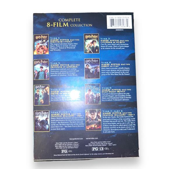 Harry Potter: Complete 8-Film Collection (DVD) Factory Sealed - Picture 2 of 3